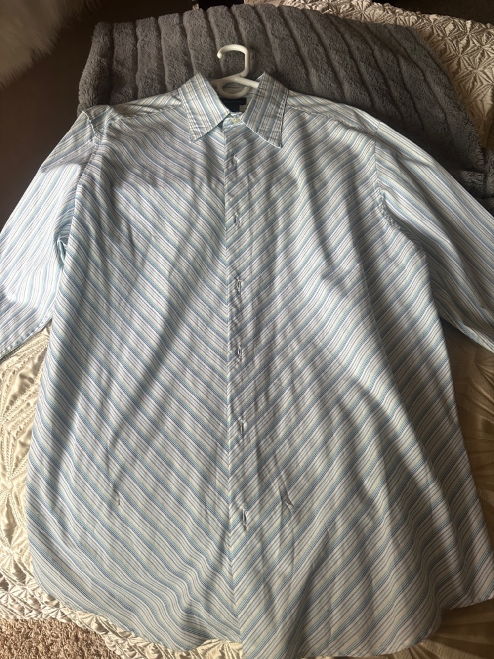 New with tags Claiborne Blue and White Striped Dress Shirt